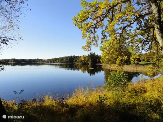 Die Vita-See auf der anderen Seite des Hauses.