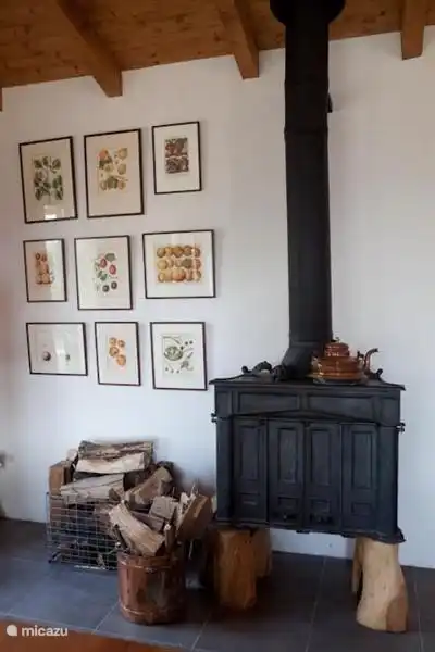 cheminée dans la cuisine