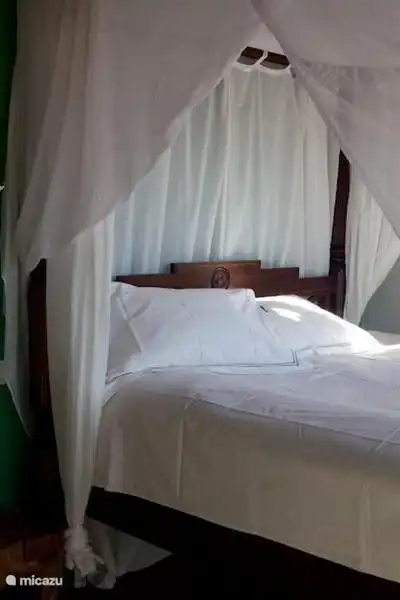 Lit à baldaquin avec moustiquaire