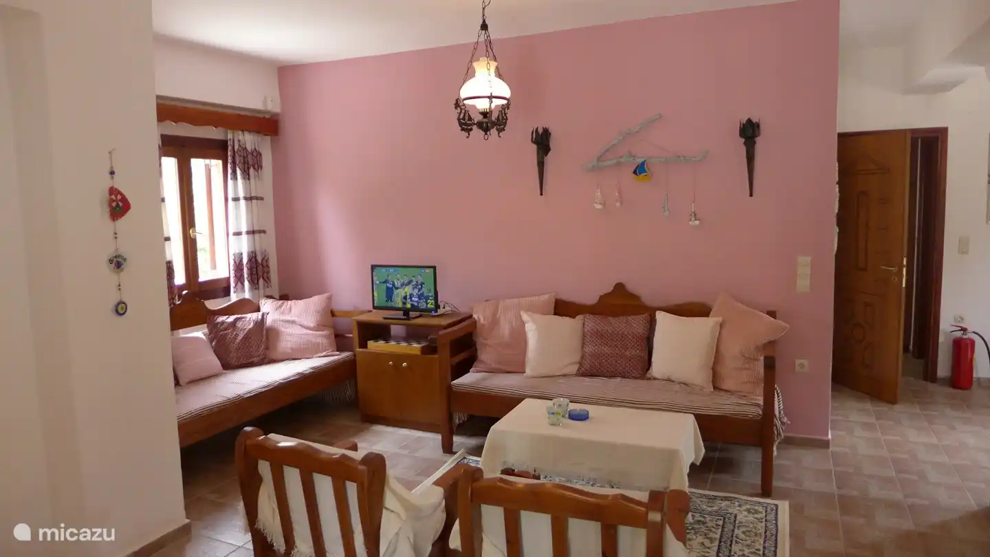 The living room in the other villa