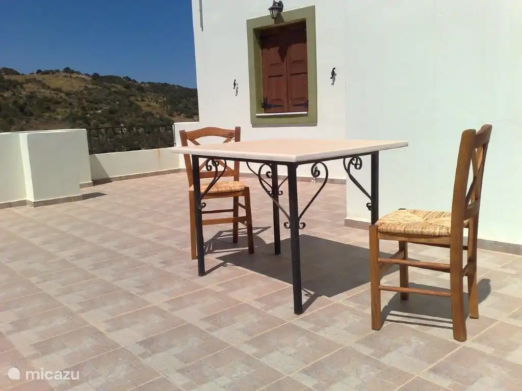 The terrace on the first floor